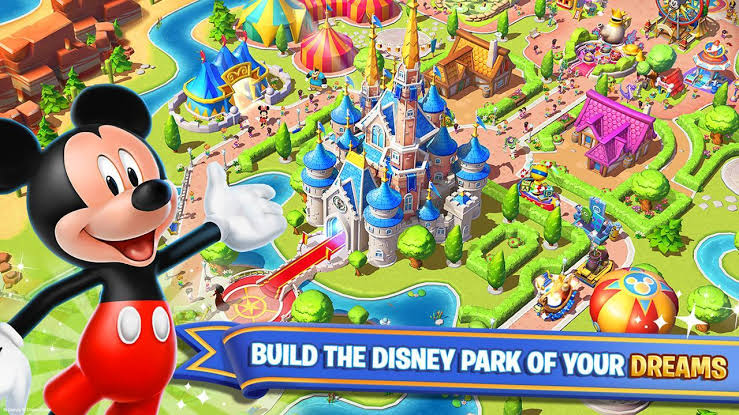 Build own kingdom on Disney Magic Kingdoms Mod APK
