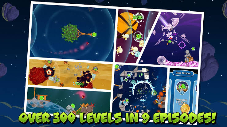 Enjoy amazing features of Angry Birds Space Mod APK