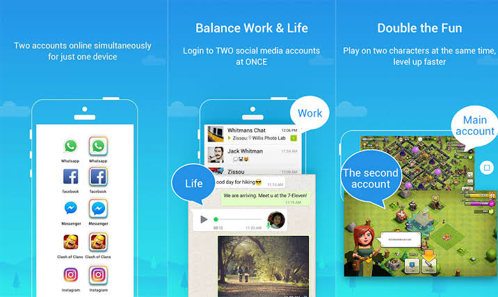 Use Parallel Space APK for multiple accounts