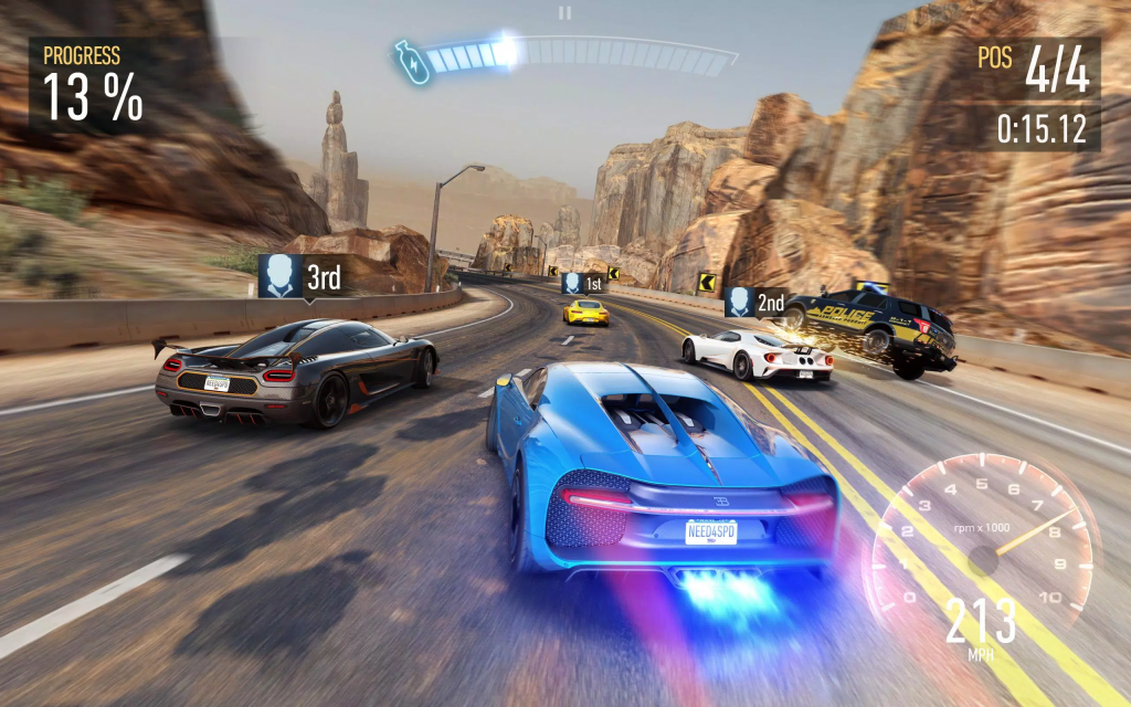 Features of Need for Speed No Limits Game